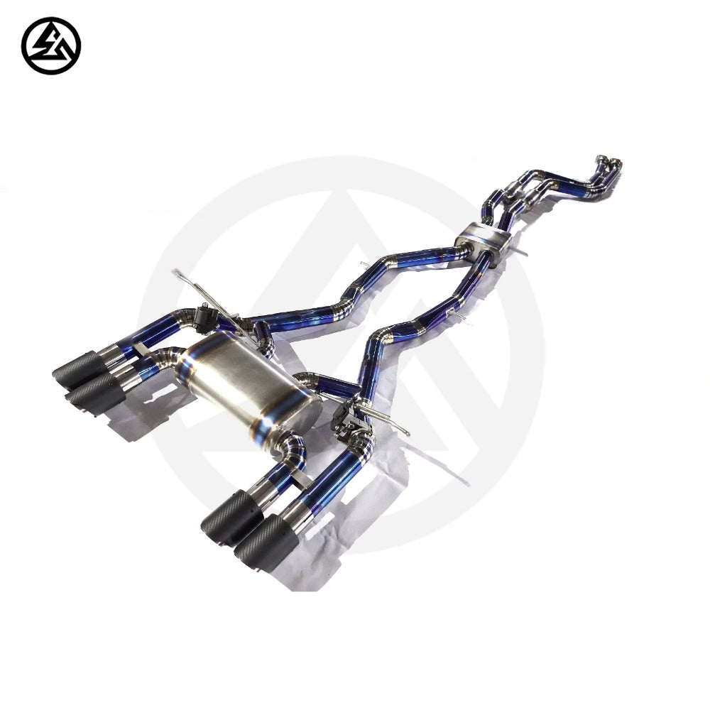 GF High Quality Titanium Valved Catback Exhaust for BMW F80 M3 F82 M4 3.0T Electronic Valve Remote Control Exhaust System