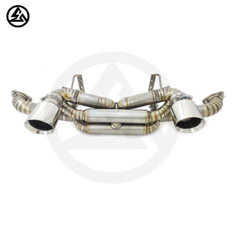 Porsche Cayman 718 GT4 RS 4.0L Titanium Valvetronic Axleback Exhaust with Valved Muffler, B2B Wholesale