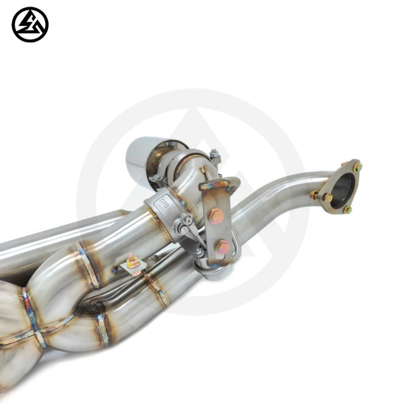 GF High Performance Stainless Steel Valved Exhaust for Porsche Cayman 718 GT4 RS 4.0L Valved Axleback Muffler Exhaust Tips