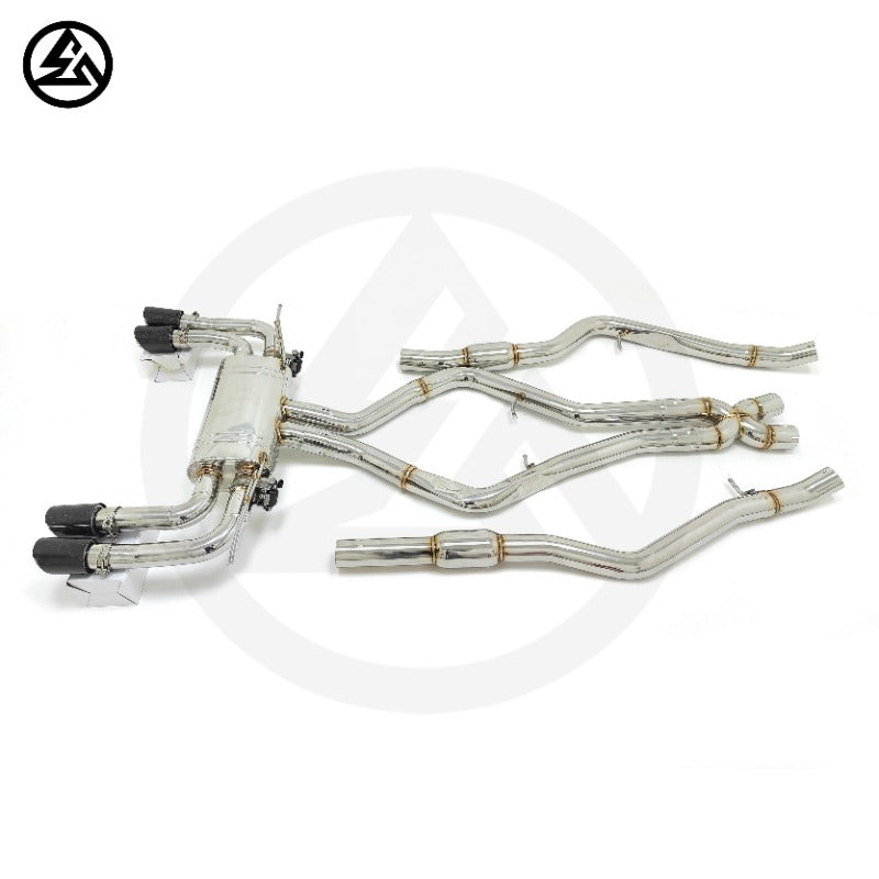 BMW X5M X6M F85 F86 4.4T Stainless Steel Catback Exhaust System with Remote Control Valve, B2B Wholesale