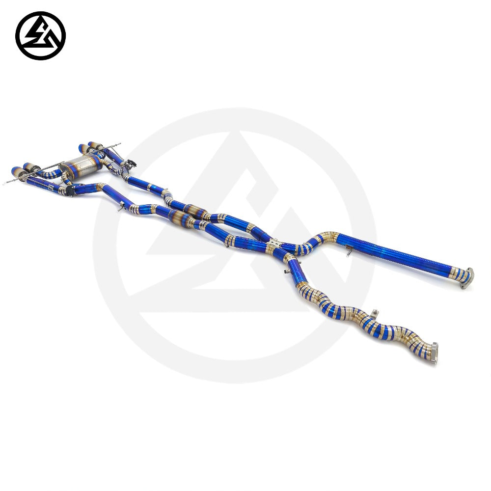 GF High Quality Titanium Catback Exhaust for BMW M3 M4 G80 G81 G82 G83 S58 3.0T Equal Length Valved Catback Exhaust System
