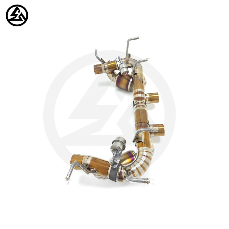 GF High Quality Titanium Valvetronic Muffler Exhaust for Ferrari 458 Italia Speciale Spider 4.5L Valved Exhaust Remote Control