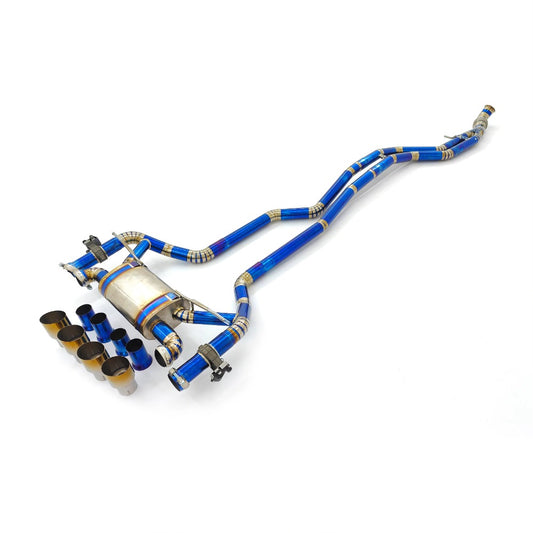 GF Titanium Valved Catback Exhaust for BMW M2 F87 N55 3.0T Valved Muffler Exhaust System With Remote Control