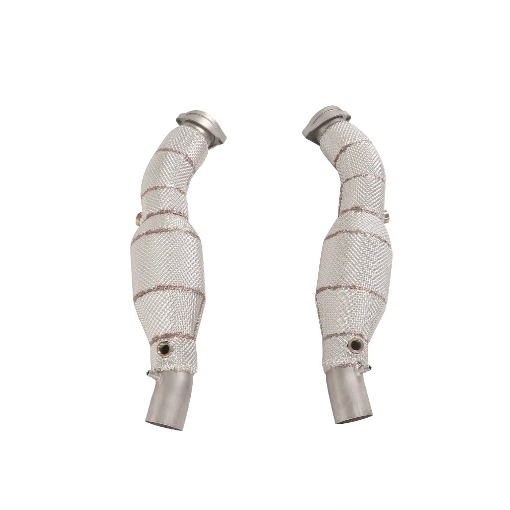 GF High Quality High Flow Sport Cat Downpipe for Ferrari F360 Catted Downpipe With Heat Shield