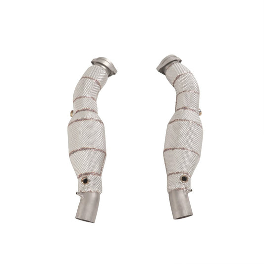 GF High Quality High Flow Sport Cat Downpipe for Ferrari F360 Catted Downpipe With Heat Shield