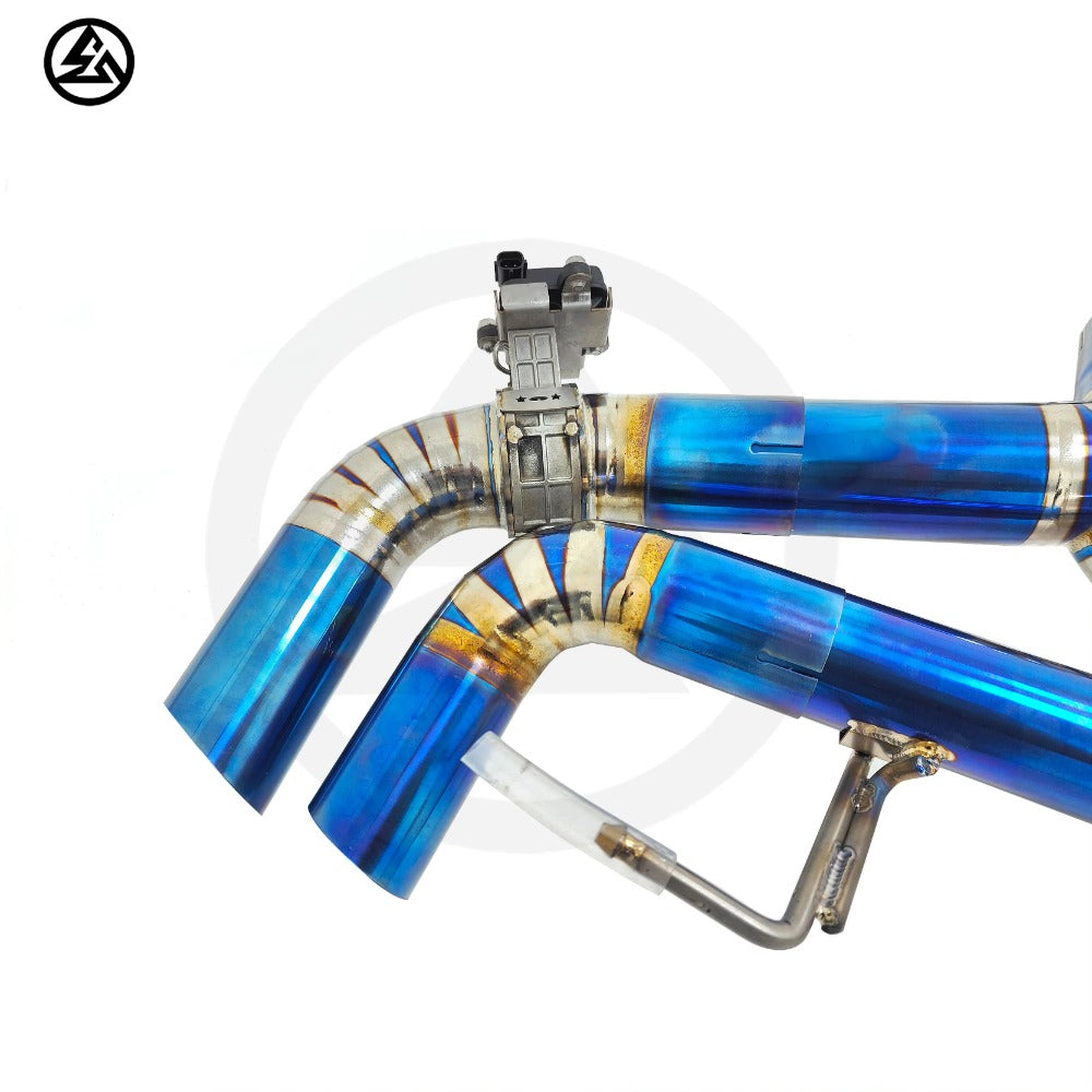 GF High Quality Titanium Valved Catback Exhaust for BMW G12 M760i M760Li 6.6T Valved Muffler Exhaust System Axleback