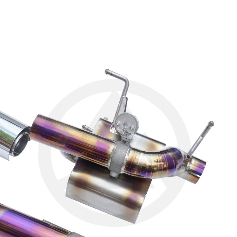 CSZ High Performance Racing Valvetronic Titanium Muffler Exhaust for Ferrari 458 Valved Exhaust With Tips