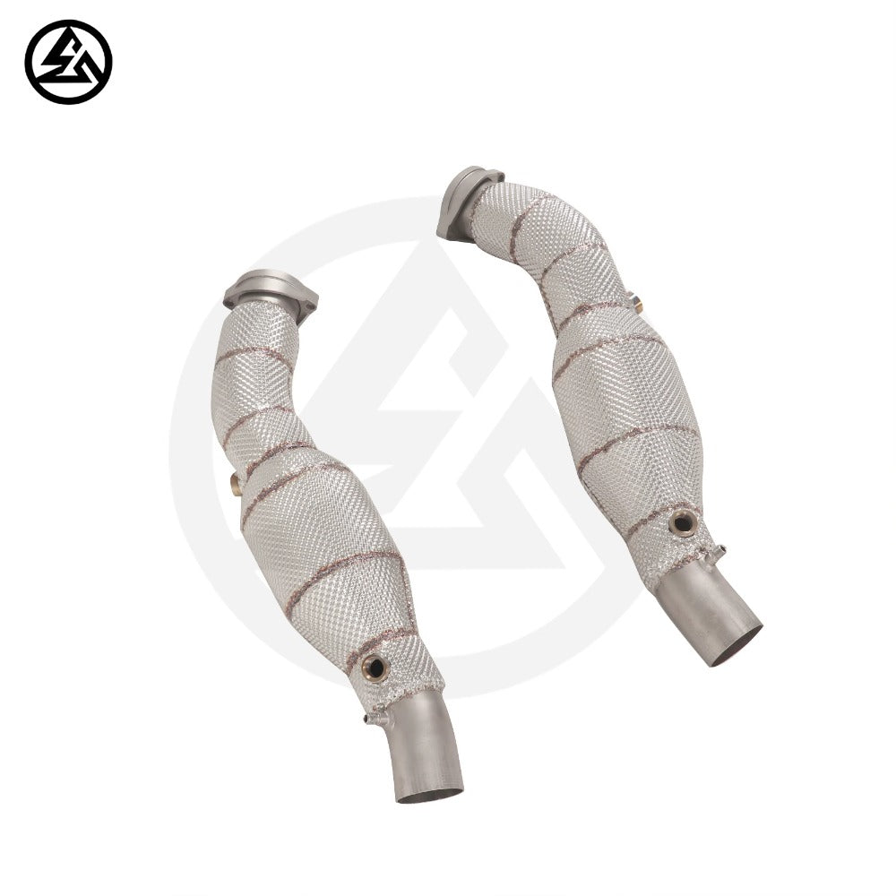 GF High Quality High Flow Sport Cat Downpipe for Ferrari F360 Catted Downpipe With Heat Shield