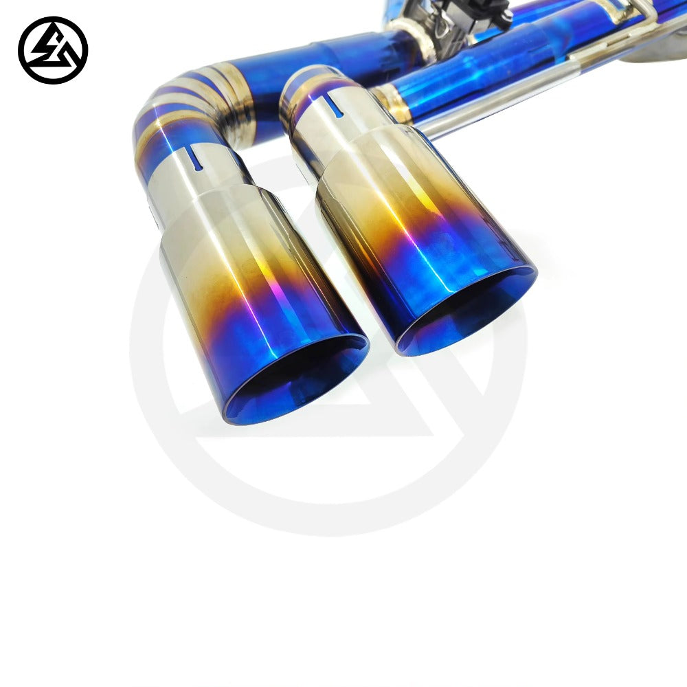 GF Titanium Valved Catback Exhaust for BMW X5 X6 M50i G05 G06 N63 4.4TT Valved Muffler Exhaust System Axleback
