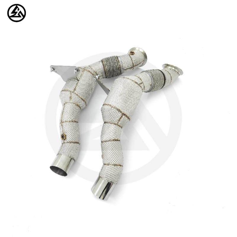 GF High Quality Stainless Steel Sport Cat Downpipe for Ferrari 488 GTB/Spider 3.9TT Catted High Flow Downpipe With Heat Shield