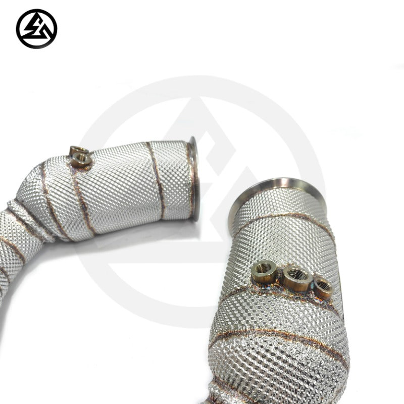 GF High Quality Sport Downpipe for Lamborghini URUS Catted Downpipe With Heat Shield Premium Exhaust System