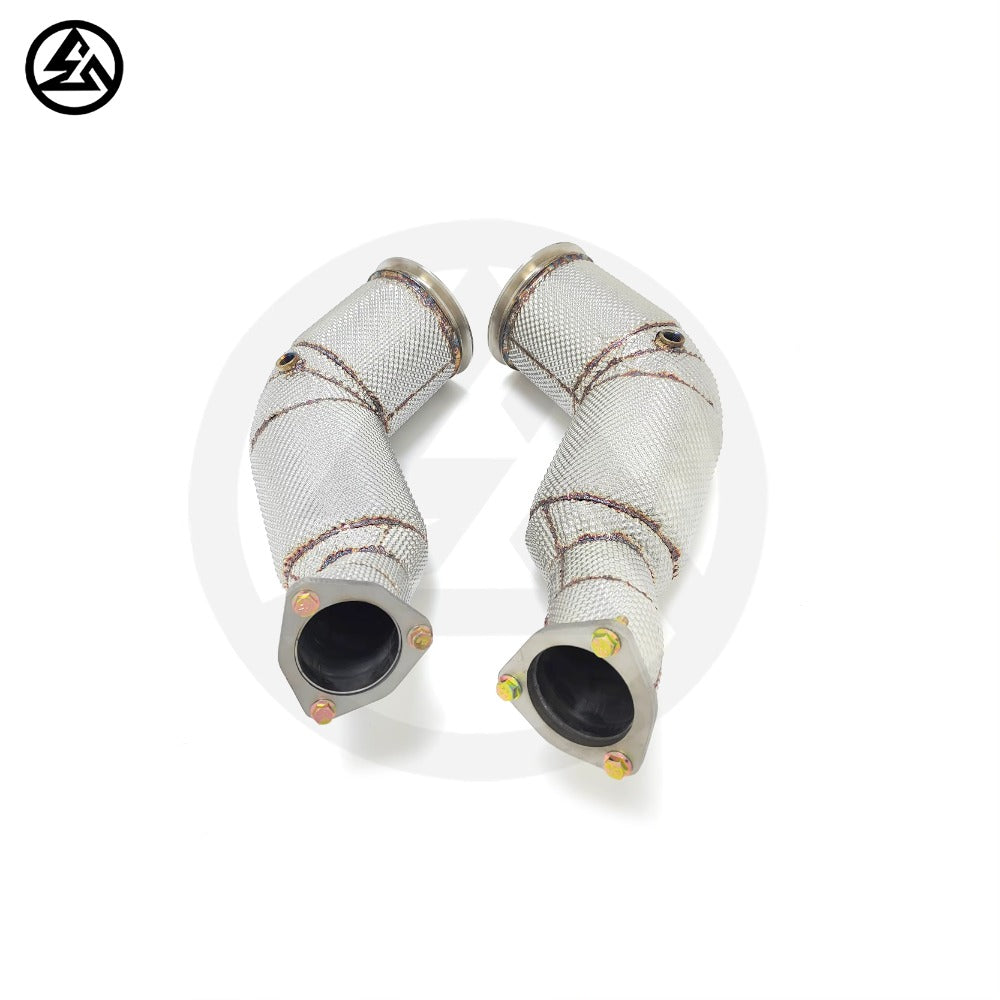 GF Downpipes for Audi RS6 RS7 C8 4.0TT 2019-2024 Free Flow Exhaust Straight Pipe