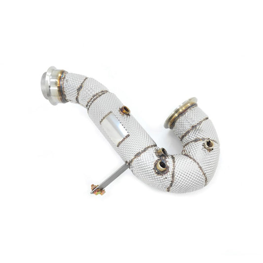 GF High Quality Sport Downpipe for Mercedes Benz C200 C260 C300 W206 1.5T Downpipe Exhaust With Heat Shield Straight Pipe