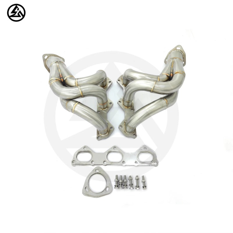 GF High Quality Straight Pipe Manifold for Porsche 718 Cayman GT4/Spyder/GTS 4.0L Headers Brushed Straight Pipe