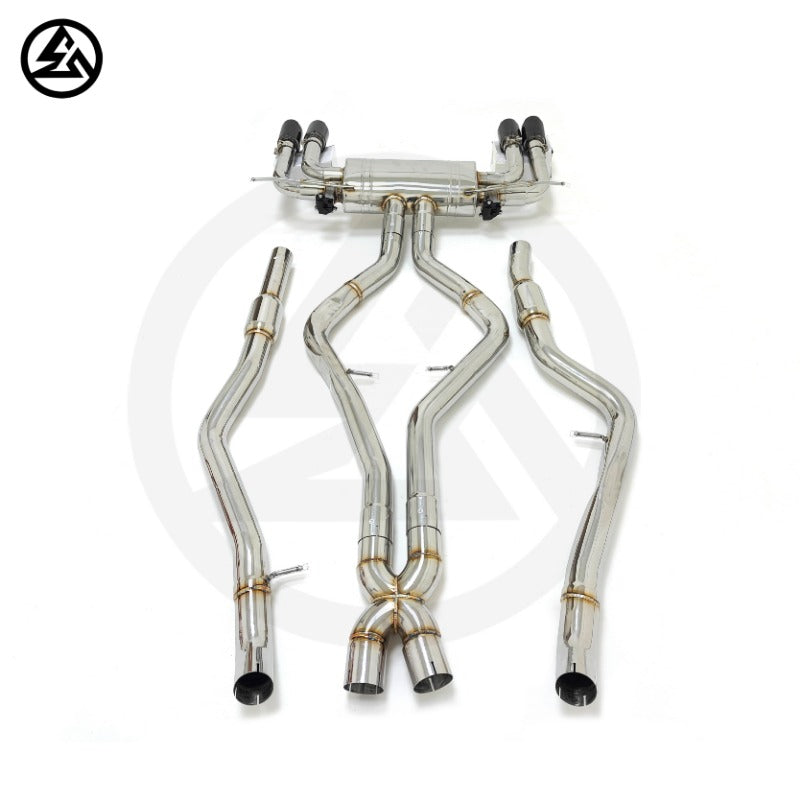 BMW X5M X6M F85 F86 4.4T Stainless Steel Catback Exhaust System with Remote Control Valve, B2B Wholesale