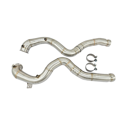 GF Free Flow Stainless Steel Exhaust Downpipe for Mercedes-Benz C63/C63S W205 AMG 4.0TT Downpipe Straight Pipe