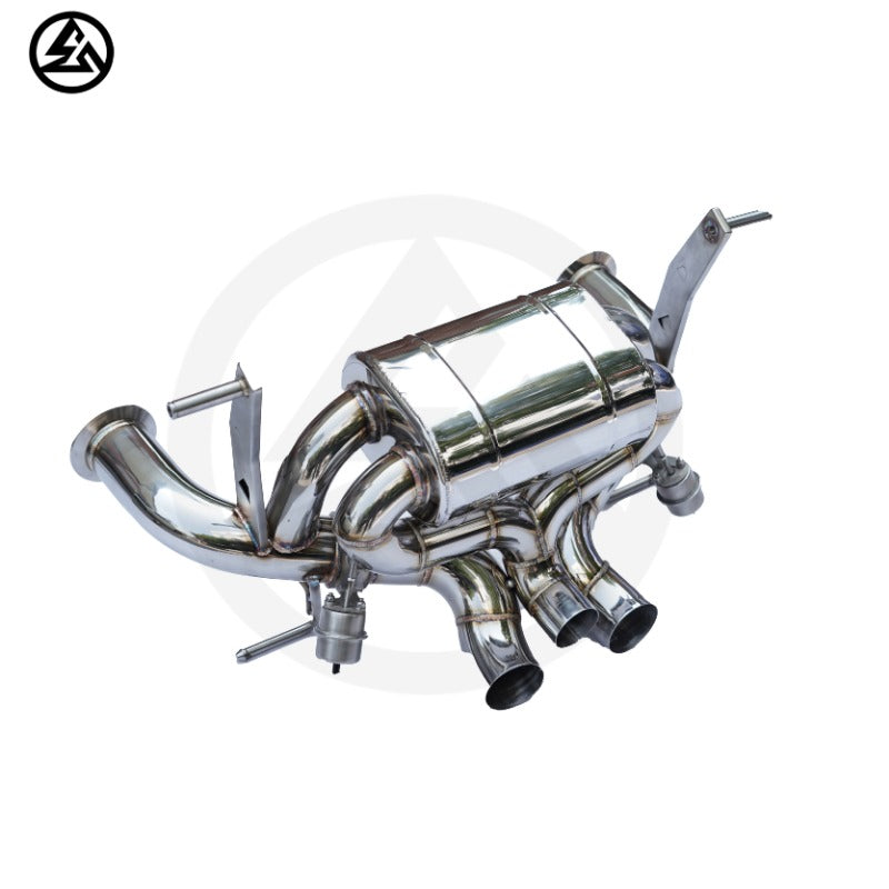 Lamborghini Aventador LP740 Stainless Steel Valvetronic Catback Exhaust with Valved Muffler, B2B Wholesale