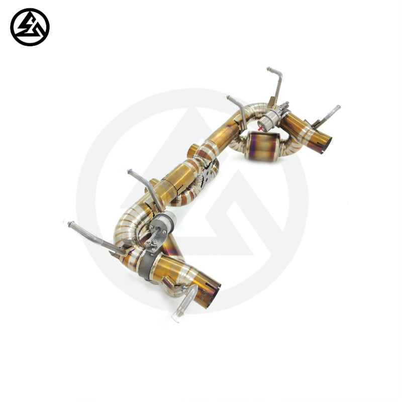 GF High Quality Titanium Valvetronic Muffler Exhaust for Ferrari 458 Italia Speciale Spider 4.5L Valved Exhaust Remote Control