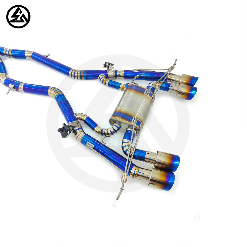 GF High Quality Titanium Catback Exhaust for BMW M3 M4 G80 G81 G82 G83 S58 3.0T Equal Length Valved Catback Exhaust System