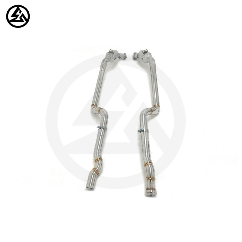 GF High Flow Catted Downpipe for Mercedes-Benz E350 E400 E63 AMG W212 High Flow Downpipe Exhaust Heat Shield