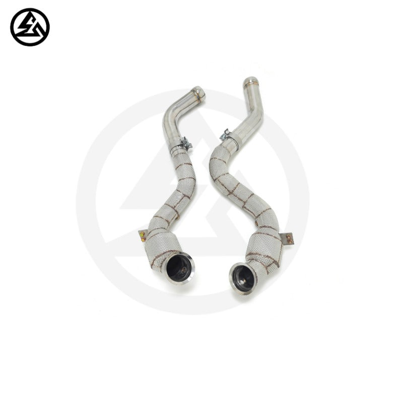 GF Free Flow Stainless Steel Downpipe for Mercedes-Benz C63 AMG W205 4.0T Free Flow Downpipe Exhaust Straight Pipe