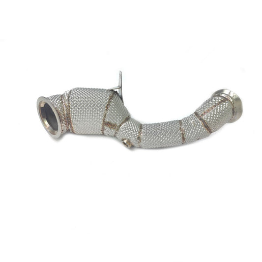 GF High Flow Sport Cat Downpipe for Mercedes Benz C200 C250 C300 W205 2.0T Downpipe Exhaust With Heat Shield
