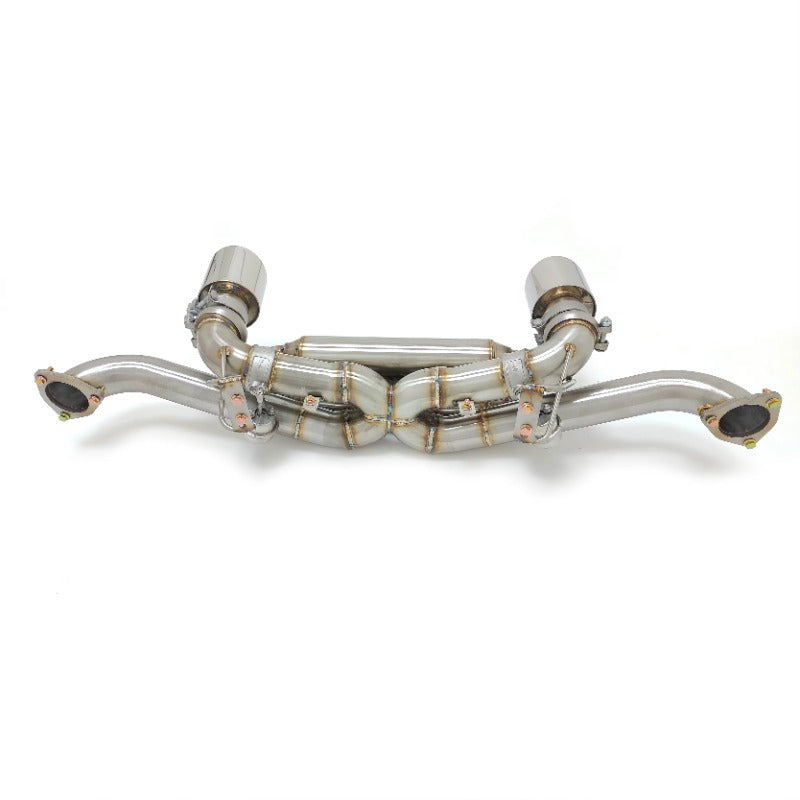 GF High Performance Stainless Steel Valved Exhaust for Porsche Cayman 718 GT4 RS 4.0L Valved Axleback Muffler Exhaust Tips