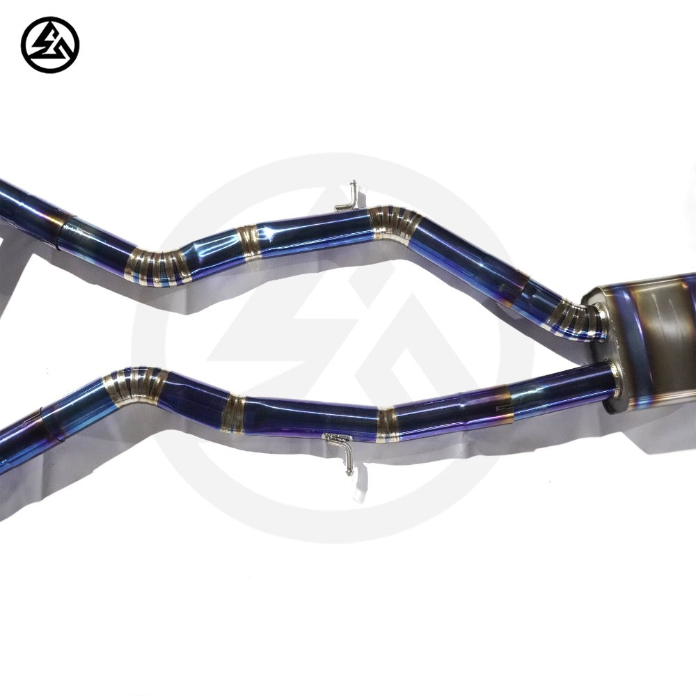 GF High Quality Titanium Valved Catback Exhaust for BMW F80 M3 F82 M4 3.0T Electronic Valve Remote Control Exhaust System