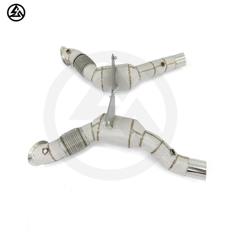 GF High Quality Stainless Steel Sport Cat Downpipe for Ferrari 488 GTB/Spider 3.9TT Catted High Flow Downpipe With Heat Shield