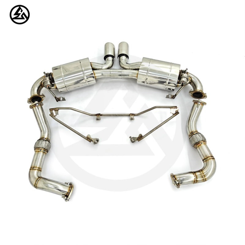 One on One Customer Service CSZ Exhaust for Porsche Boxster 981 Boxster Cayman 2.7L 3.4L Stainless Steel Catback Valved Muffler