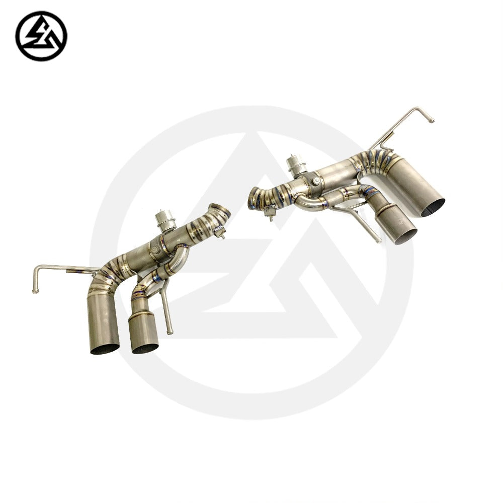 GF Titanium Muffler Exhaust for Ferrari California T 3.9T V8 Valved Remote Control Exhaust System