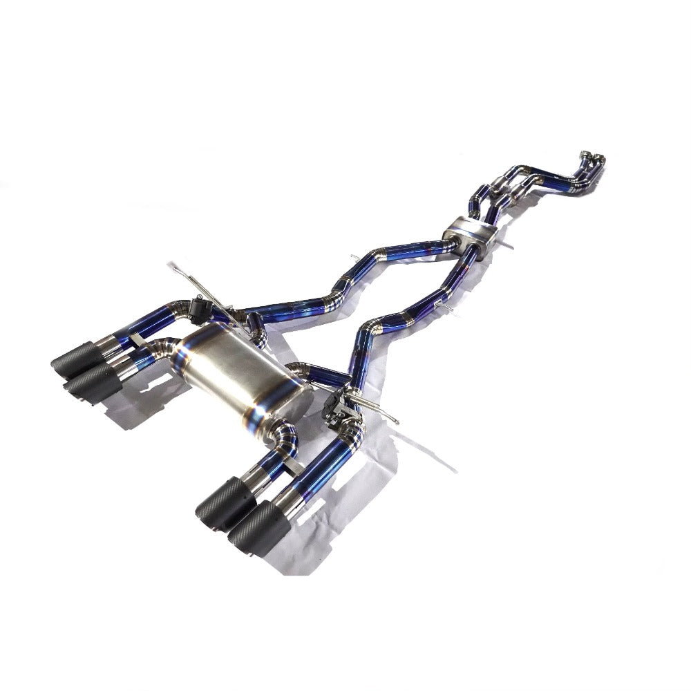 GF High Quality Titanium Valved Catback Exhaust for BMW F80 M3 F82 M4 3.0T Electronic Valve Remote Control Exhaust System