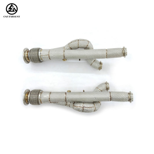 Lamborghini Aventador LP700/LP740 6.5L V12 Stainless Steel Downpipe Headers with Heat Wrap, B2B Wholesale
