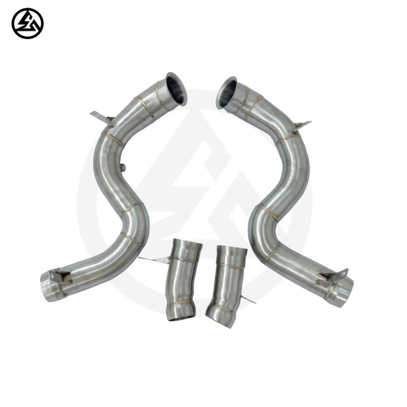 GF  Free Flow Stainless Steel Exhaust Downpipe for Mercedes-Benz W222 AMG S63 4.0T Downpipe Straight Pipe