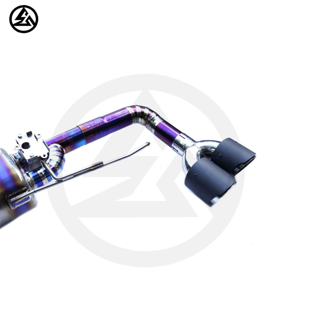 GF Titanium Valved Catback Exhaust for BMW X5 X6 M50i G05 G06 N63 4.4TT Valved Muffler Exhaust System Axleback Remote Control