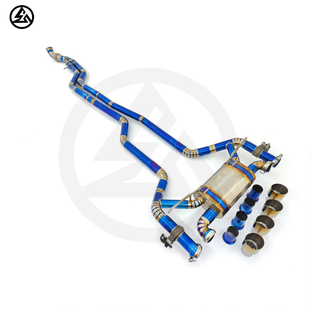 GF Titanium Valved Catback Exhaust for BMW M2 F87 N55 3.0T Valved Muffler Exhaust System With Remote Control