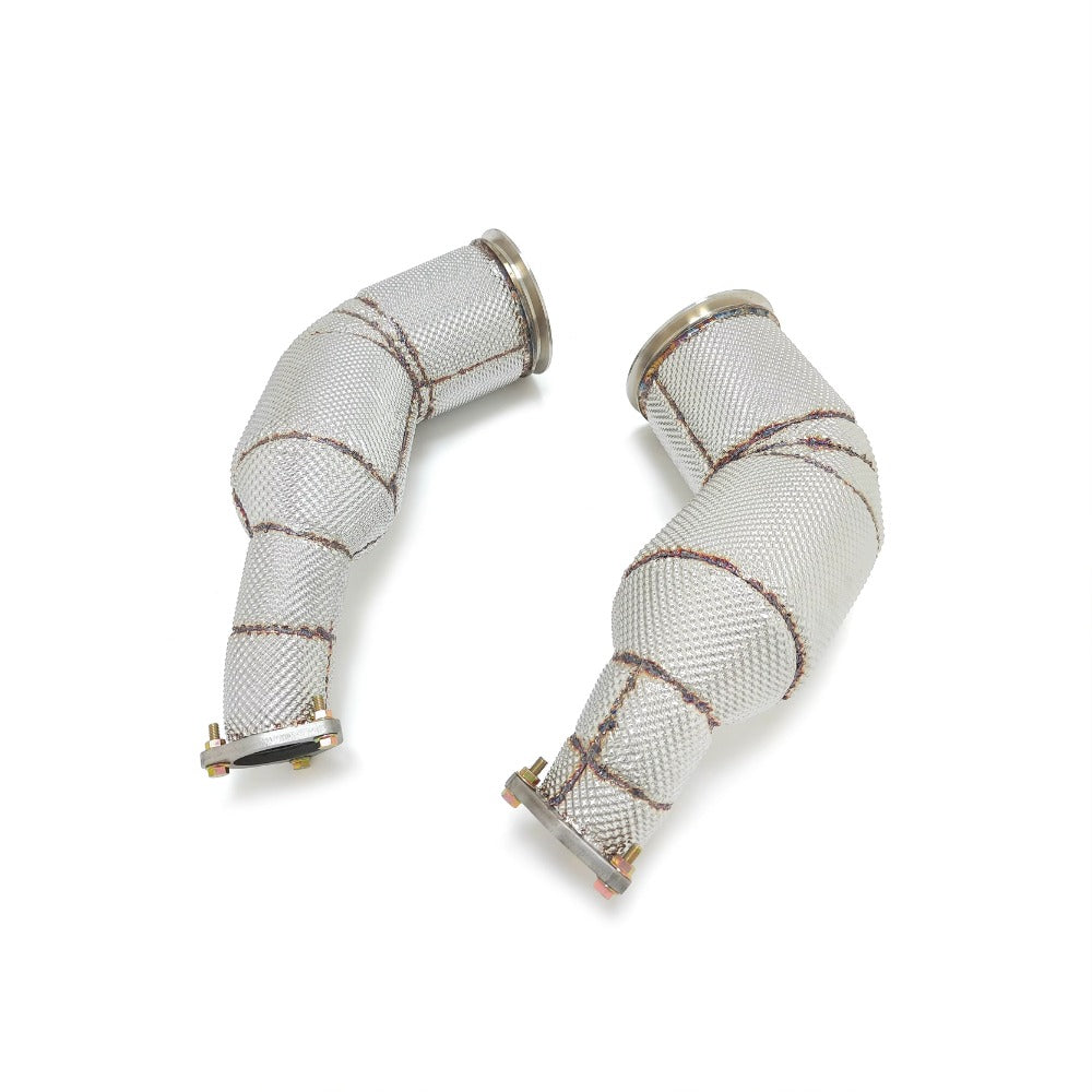 GF Downpipes for Audi RS6 RS7 C8 4.0TT 2019-2024 Free Flow Exhaust Straight Pipe
