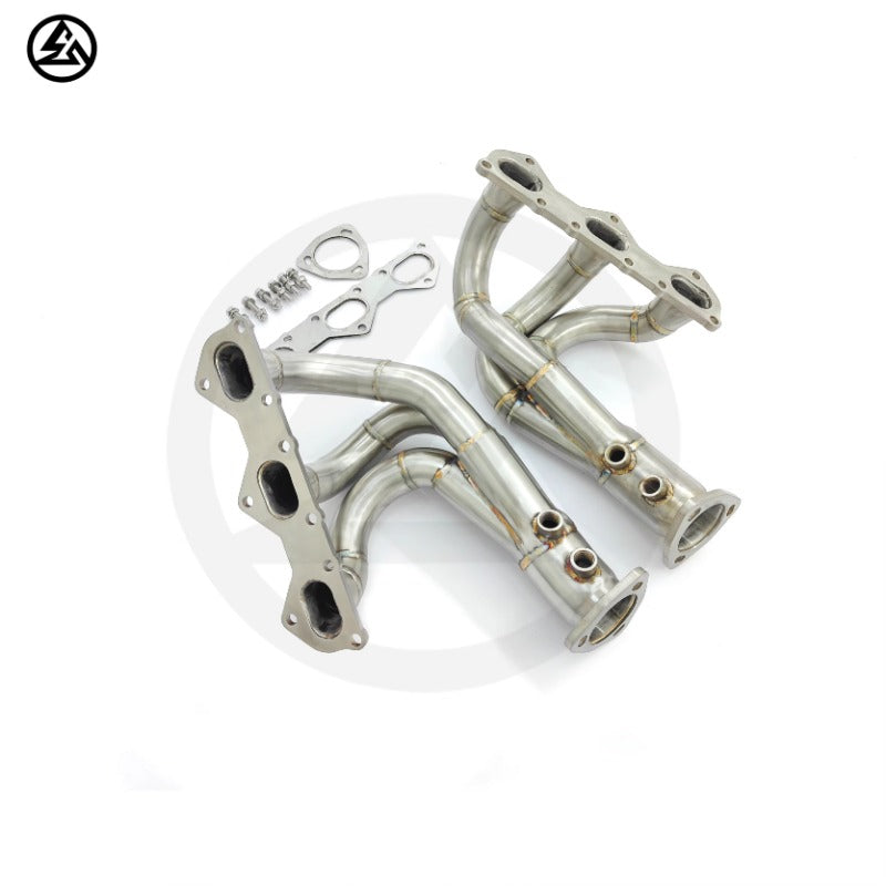 GF High Quality Straight Pipe Manifold for Porsche 718 Cayman GT4/Spyder/GTS 4.0L Headers Brushed Straight Pipe