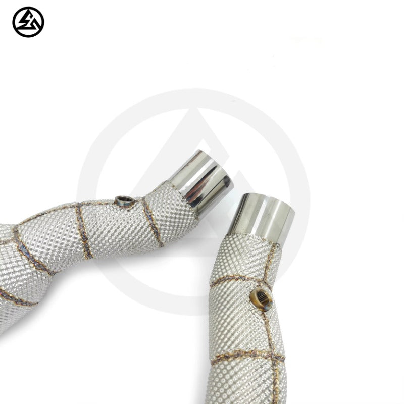 GF High Quality Stainless Steel Sport Cat Downpipe for Ferrari 488 GTB/Spider 3.9TT Catted High Flow Downpipe With Heat Shield