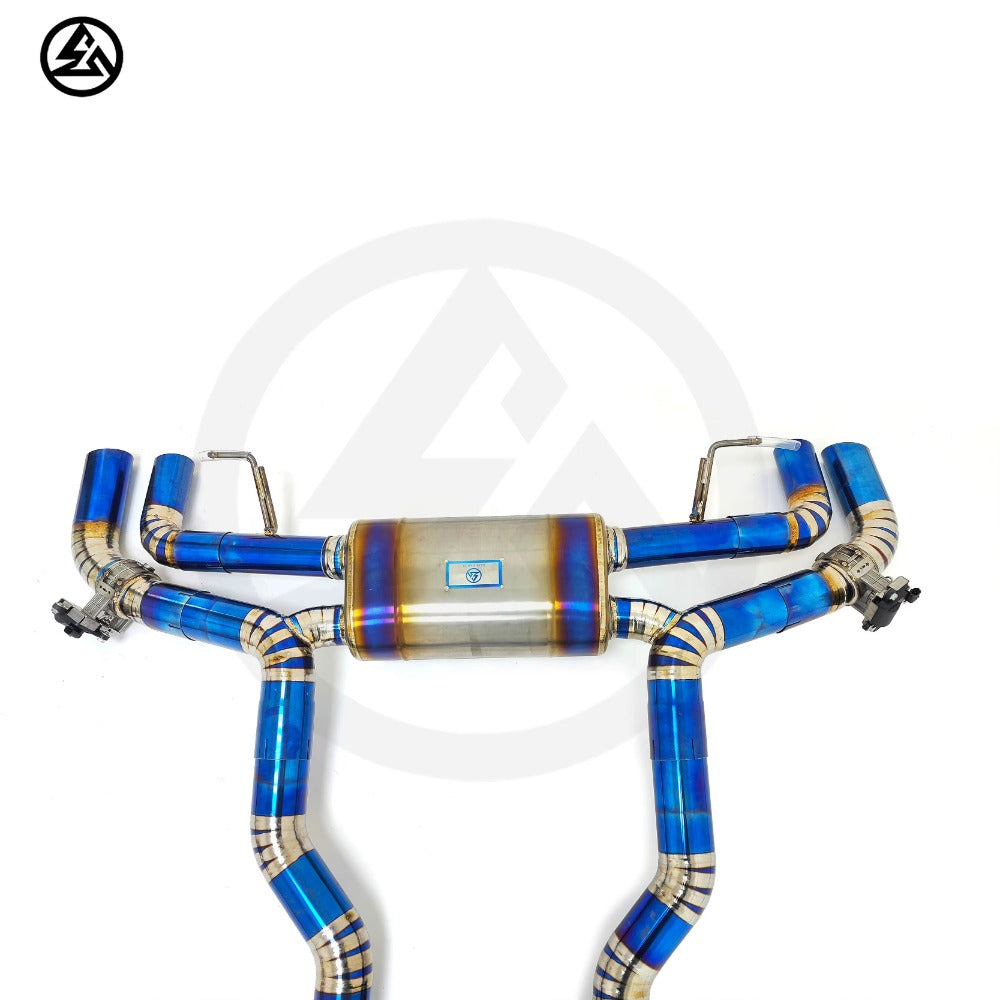 GF High Quality Titanium Valved Catback Exhaust for BMW G12 M760i M760Li 6.6T Valved Muffler Exhaust System Axleback