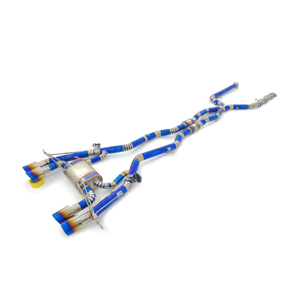 GF High Quality Titanium Catback Exhaust for BMW M3 M4 G80 G81 G82 G83 S58 3.0T Equal Length Valved Catback Exhaust System