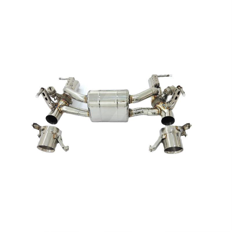 GF High Quality Stainless Steel Valvetronic Muffler Exhaust for Ferrari 488 Spider GBT Pista 3.9T Valved Exhaust With Tips