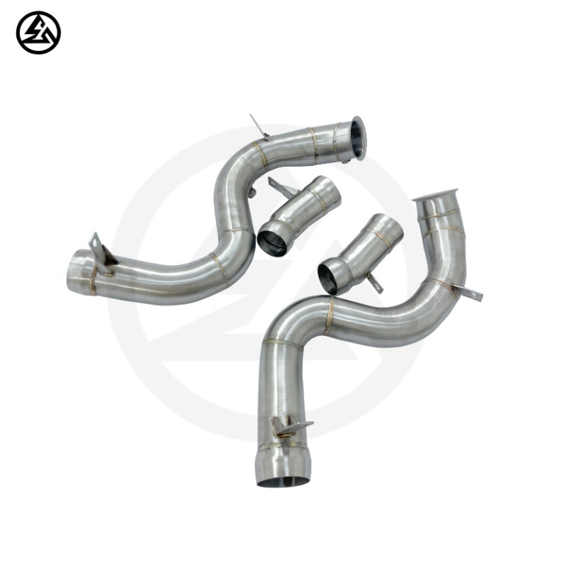 GF  Free Flow Stainless Steel Exhaust Downpipe for Mercedes-Benz W222 AMG S63 4.0T Downpipe Straight Pipe