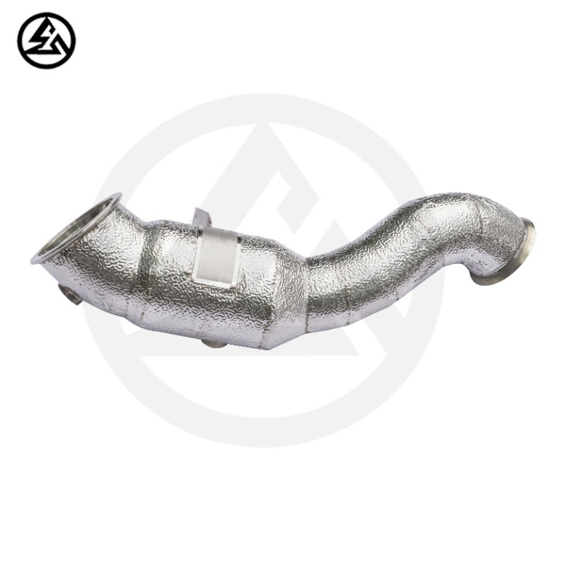 GF High Flow Catted Downpipe for Mercedes Benz E200 E250 E300 W213 2.0T Downpipe With Heat Shield