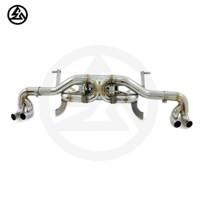 GF High Performance Stainless Steel Axleback Exhaust for Lamborghini Huracan LP610 LP580 5.2L Valved Exhaust System