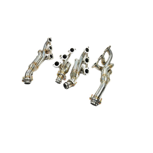 GF High Performance Free Flow Stainless Steel Exhaust Manifold Header for Ferrari 599 GTB/GTO 6.0L V12 Straight Pipe Headers