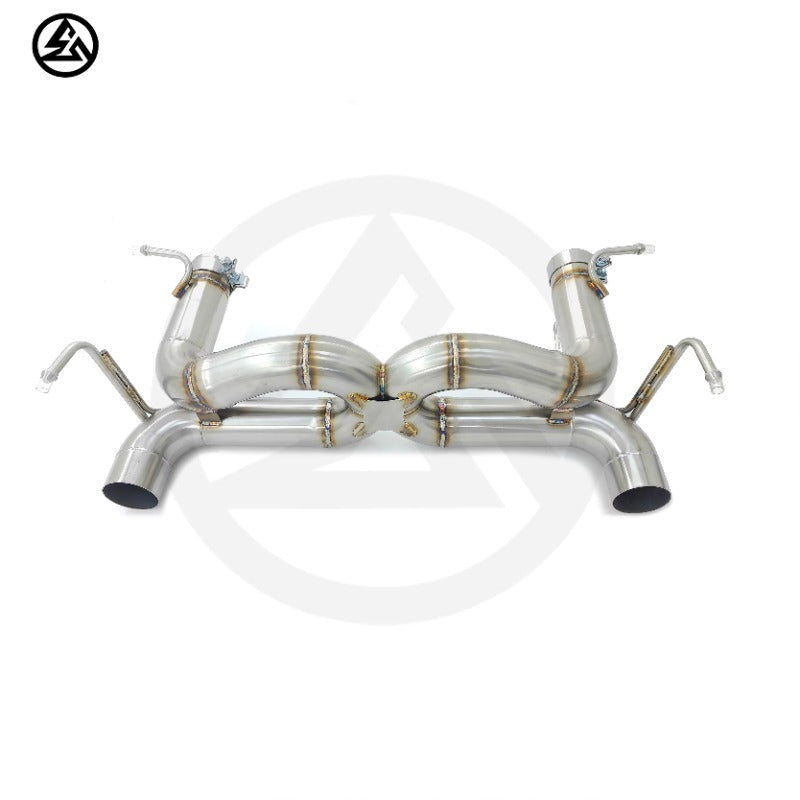 GF High Quality Stainless Steel Straight Pipe Muffler Exhaust for Ferrari 488 Spider GBT Pista 3.9T Free Flow Exhaust System