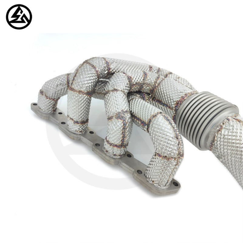 GF Stainless Steel Headers for Ferrari F430 4.3L V8 Performance Headers With Heat Shield Exhaust System