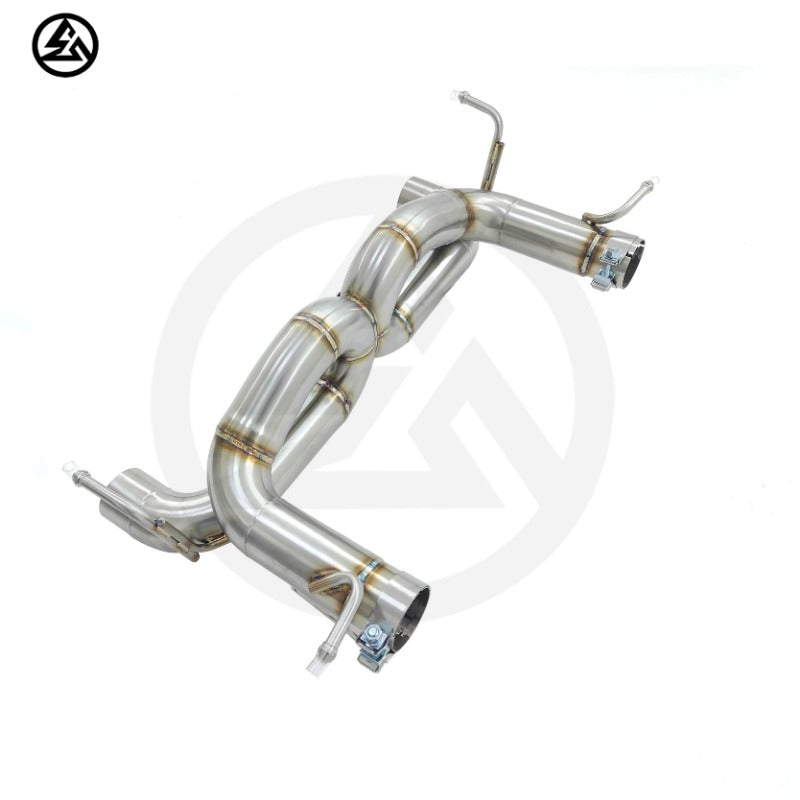 GF High Quality Stainless Steel Straight Pipe Muffler Exhaust for Ferrari 488 Spider GBT Pista 3.9T Free Flow Exhaust System