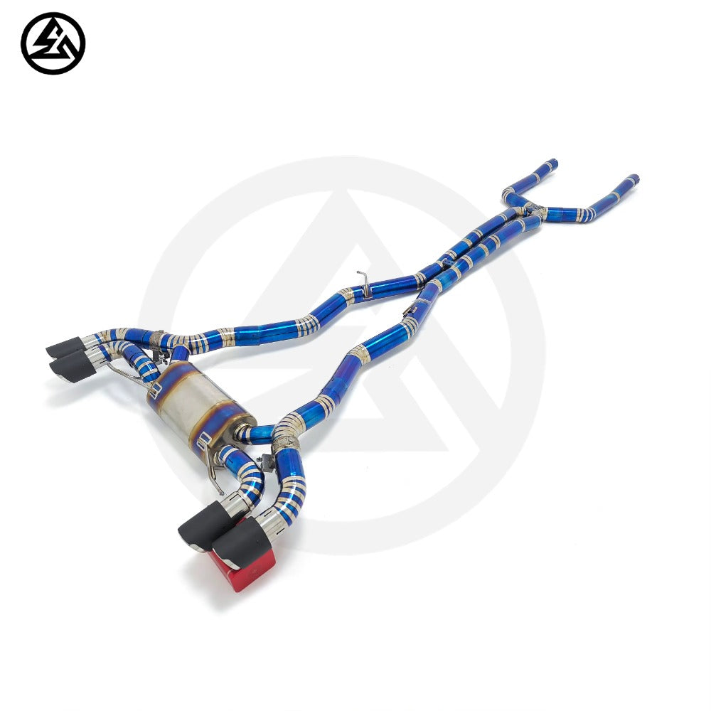 GF High Quality Titanium Valved Catback Exhaust for BMW M5 F90 4.4T Muffler Exhaust System Axleback Remote Control